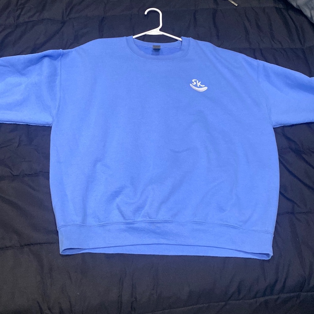 Gildan light Miami blue crewneck